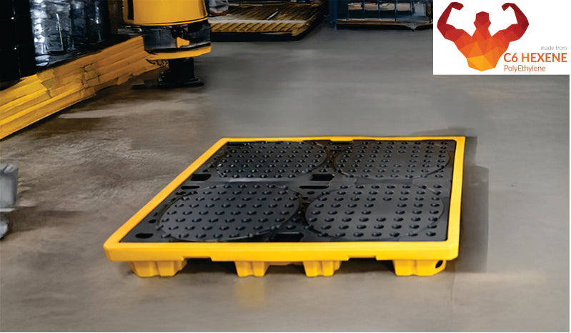 4 Drum Spill Pallet - 70L HEAVY