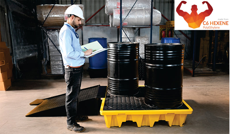 4 Drum Spill Pallet - 225L  HEAVY