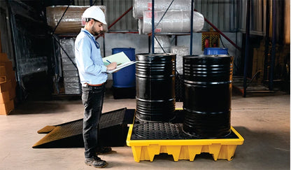 4 Drum Spill Pallet - 225L   DIBT Approved Polymer