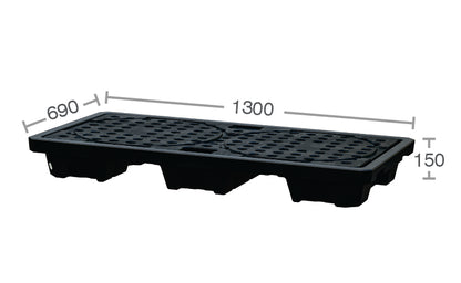 2 Drum Spill Pallet – 50L