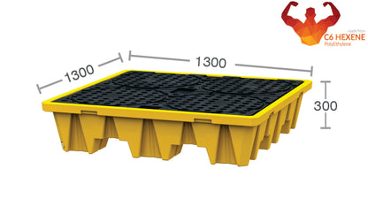 4 Drum Spill Pallet - 225L  HEAVY