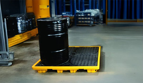 4 Drum Spill Pallet - 70L DIBT Approved Polymer