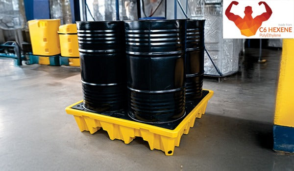 4 Drum Spill Pallet - 225L  HEAVY