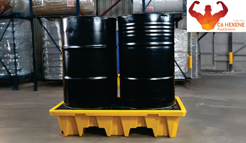 2 Drum Spill Pallet - 125L HEAVY