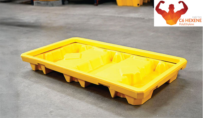 2 Drum Spill Pallet – 50L  Heavy