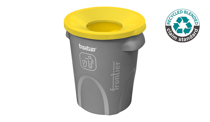 Round Bin 60 Sloping Lid with Dolly