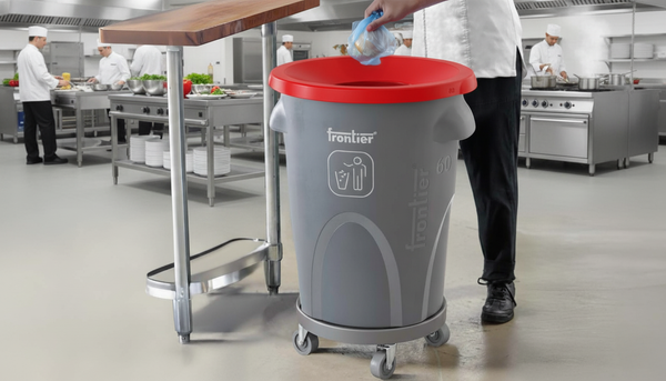 Round Bin 60 Sloping Lid with Dolly