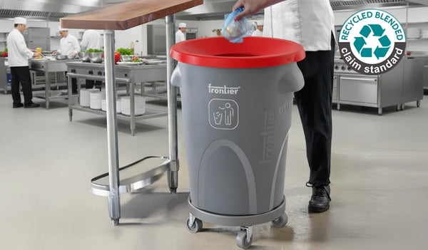 Round Bin 60 Sloping Lid with Dolly