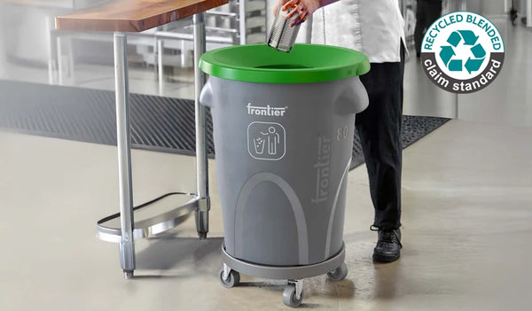 Round Bin 80 Sloping Lid with Dolly